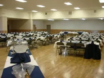 Tables in Community Center